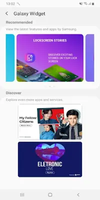 Galaxy Widget android App screenshot 0